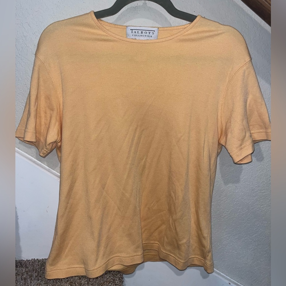 Talbots Women's Golden Short Sleeve Tee